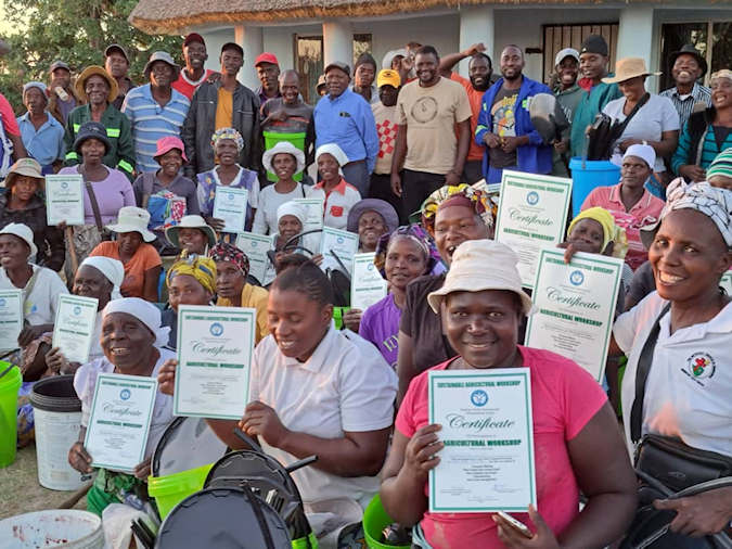 Awarding Certificates at Workshop Completion