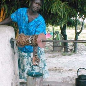 Woman at a well